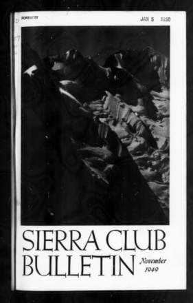 Sierra Club Bulletin 1949 Vol 34 No 10 November thumbnail